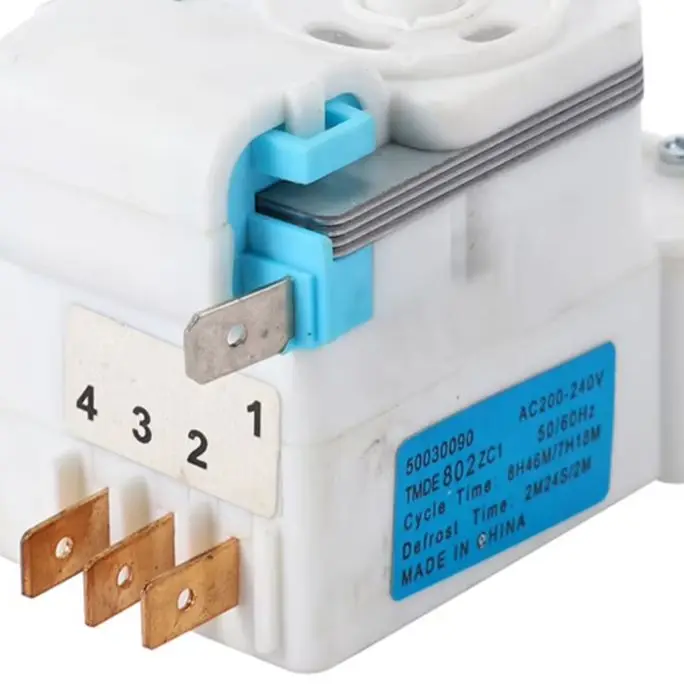 

1 шт., таймер размораживания холодильника AC200-240 В MDE802ZC1 50-60 Гц для всех 220 В, аксессуары для кухонной техники