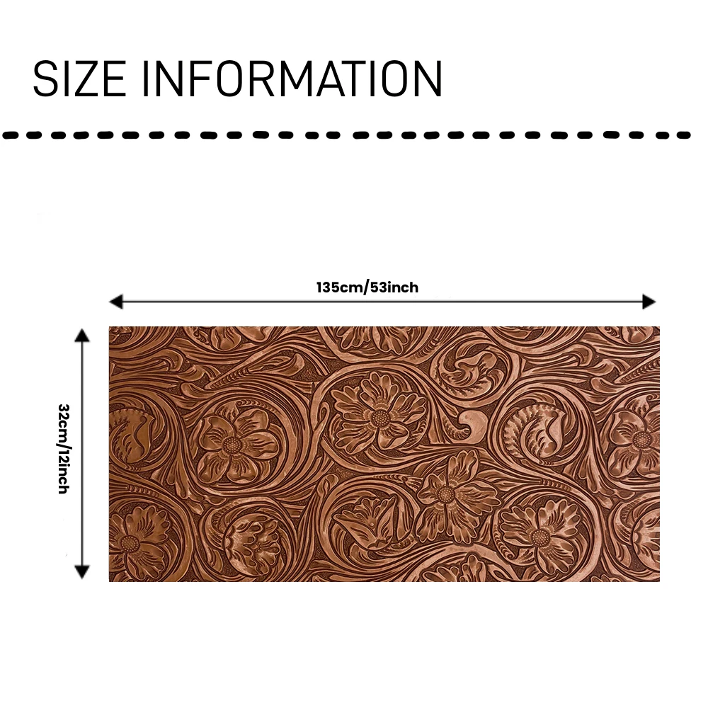 32x135cm wytłoczona kwiatowa sztuczna skóra w rolce, 12 \