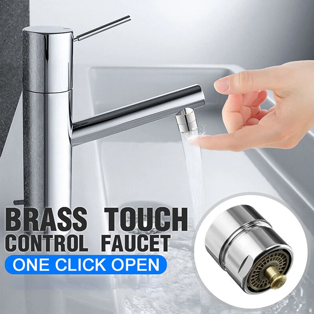 

1pc Faucet Aerator Valve Kitchen Filter Mesh Nozzle Outlet Button Control Touch Foaming Device Home Faucet Accessories