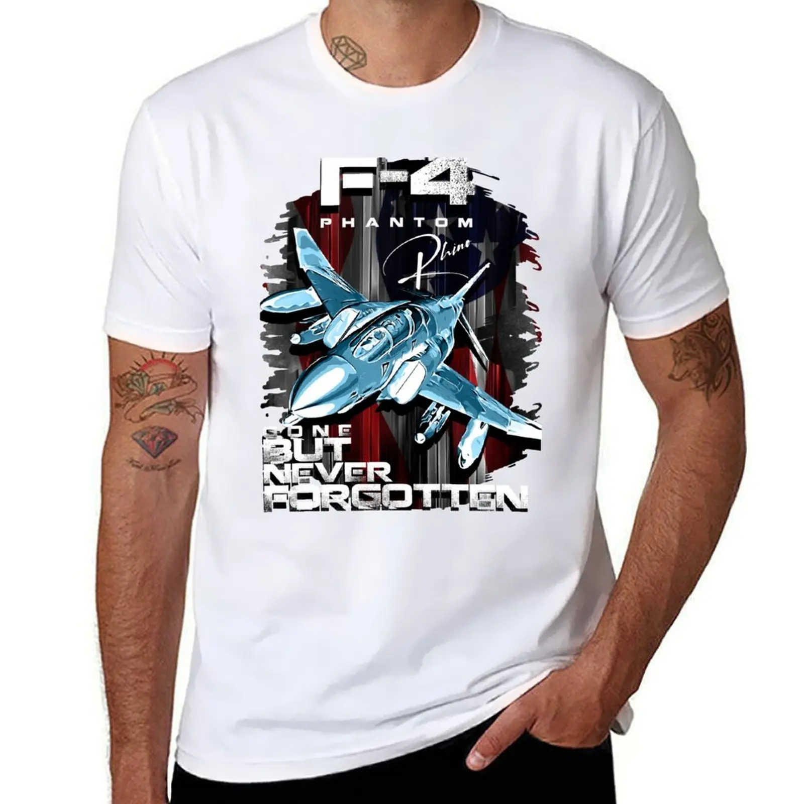 

McDonnell F-4 Phantom nicknamed Rhino Gone But Never Forgotten T-Shirt man graphic t shirt man t shirts cotton T-Shirt