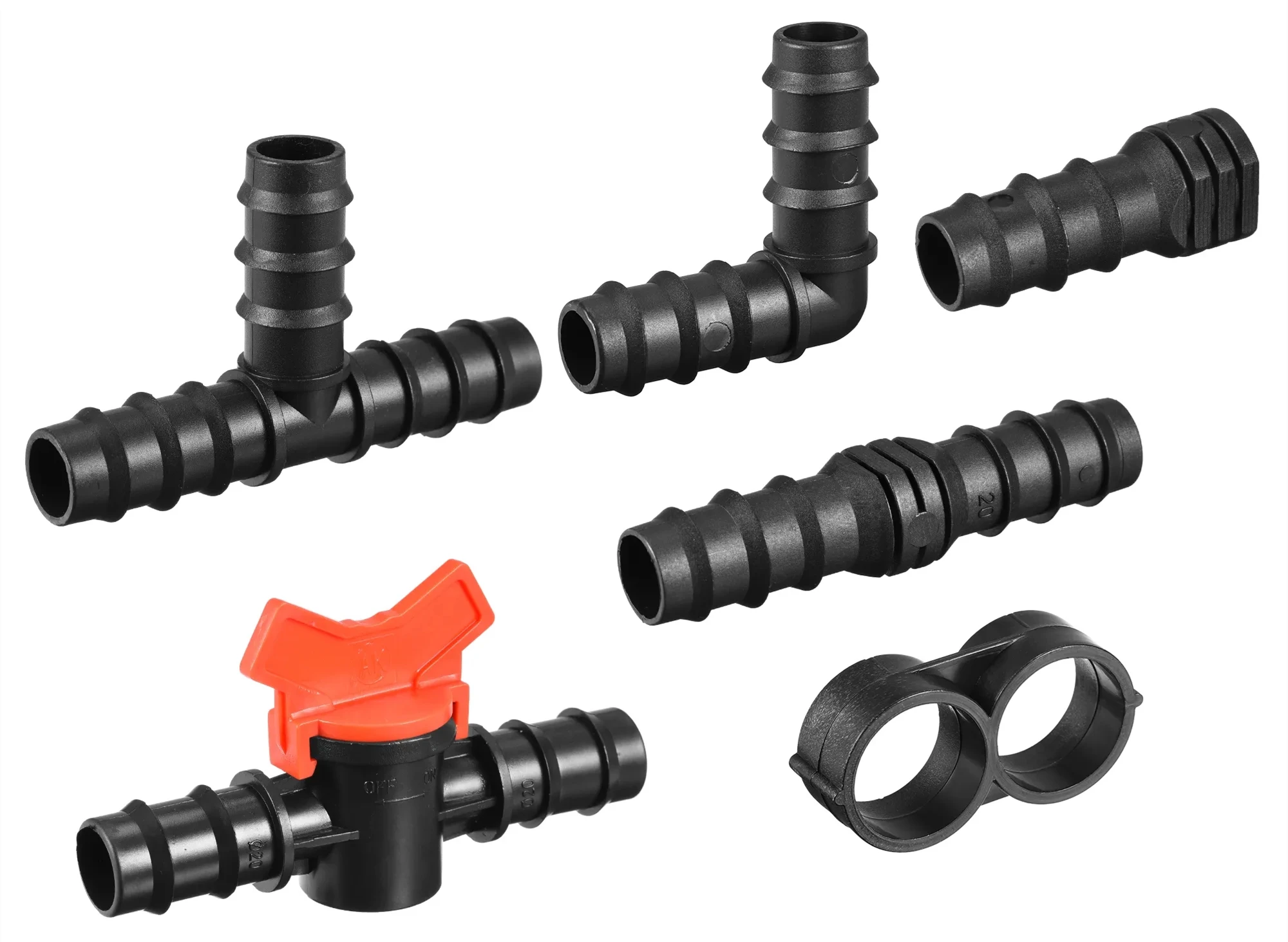 16Mm Drip Tubing End Closure Drip Irrigation Hose End Plug Fitting for Garden Agricultural Irrigation System