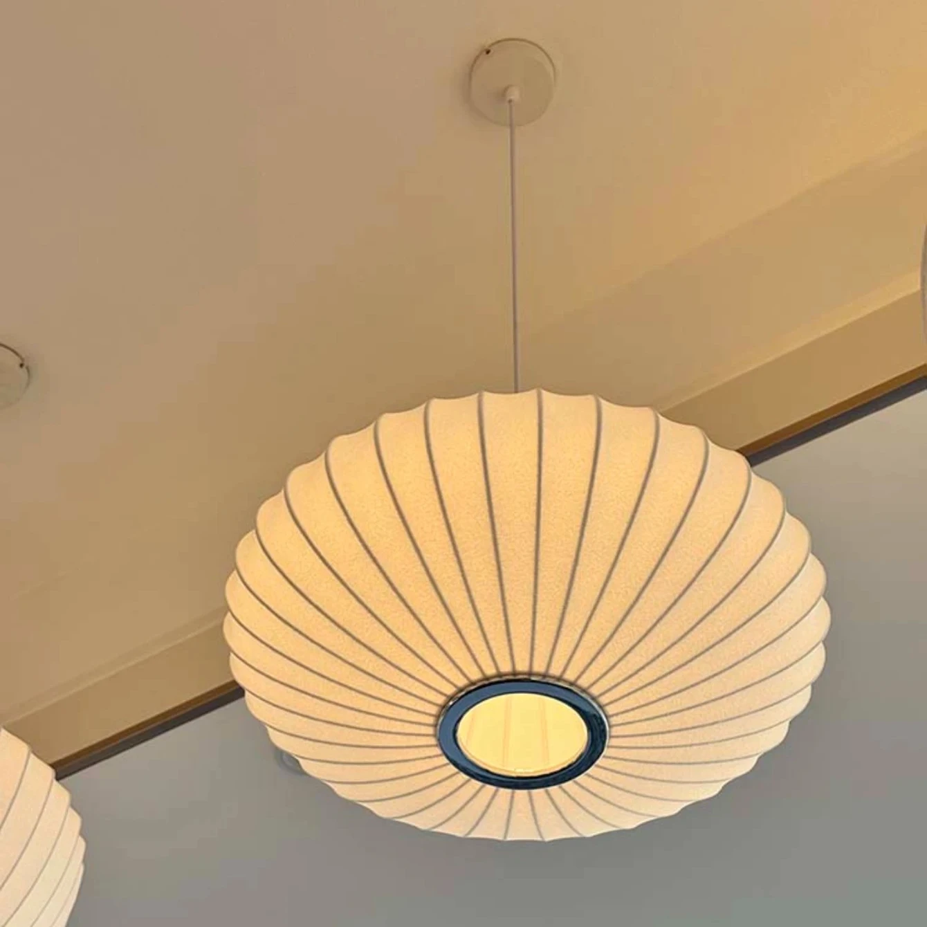 الحديثة الحرير مصباح القماش الأبيض قلادة مصباح بريق ديكور المنزل الثريا لغرفة المعيشة فندق قاعة مطعم تعليق ضوء