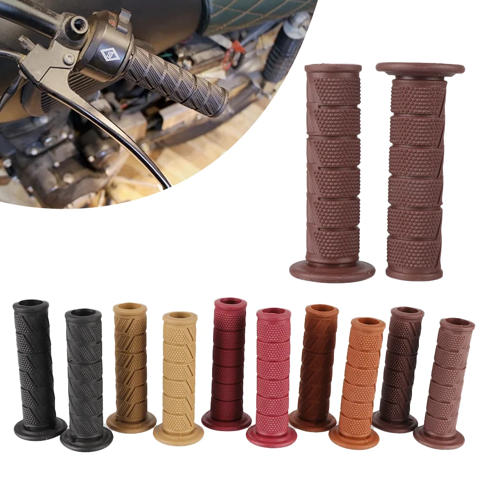 Retro Moto Grip Classic Scooter Parts Vintage 7/8\