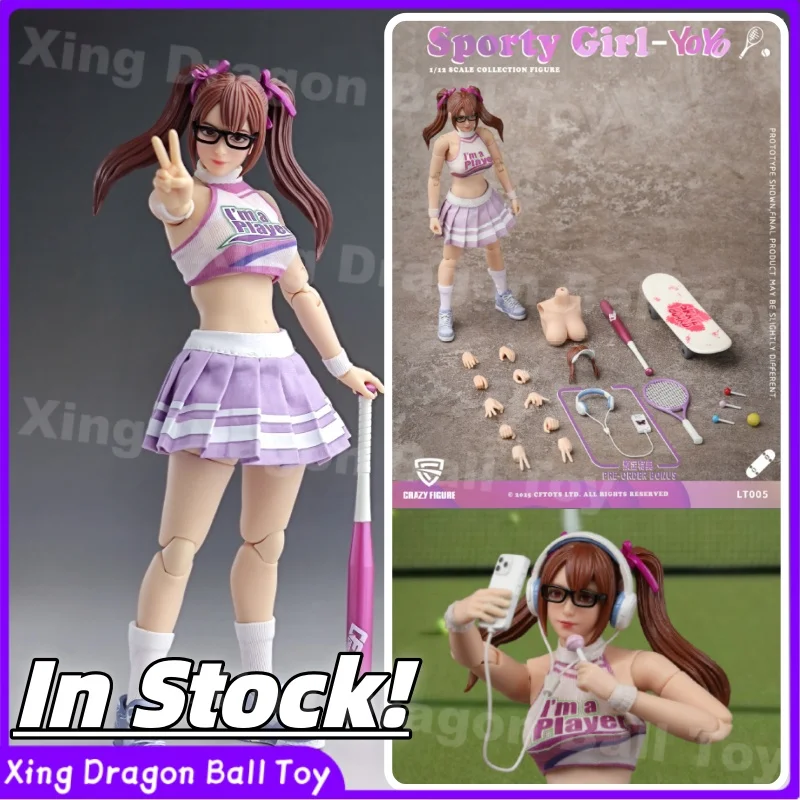 

Доставка в течение 24 часов! Фигурка CFTOYS в масштабе 1/12 LT005 【Спортивная девушка - Йойо】Коллекционная игрушка в подарок