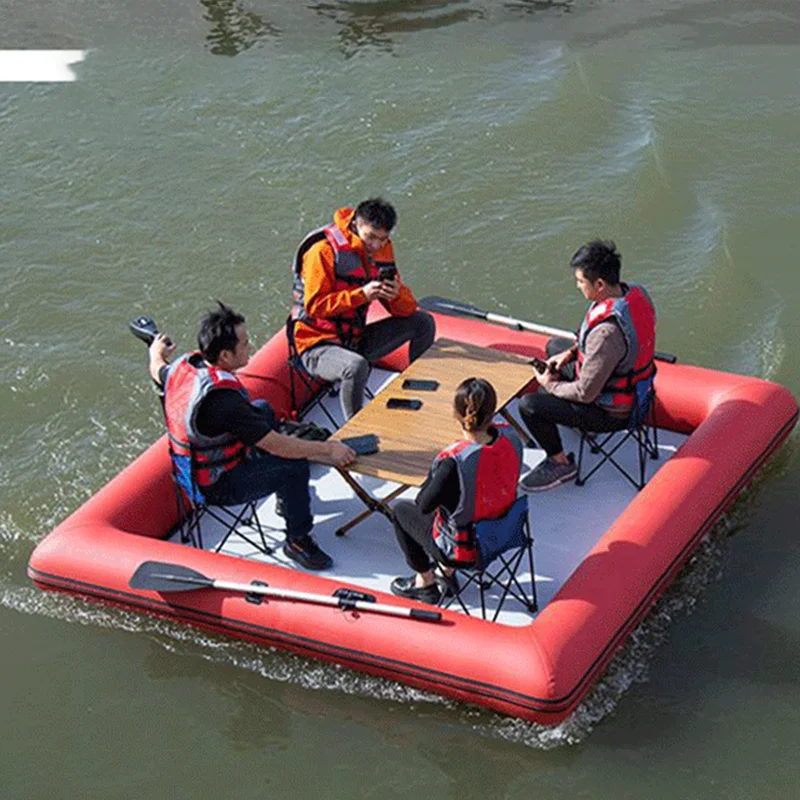 

Лидер продаж 2025 года, палатка для пирса, плот, лодка, надувная плавающая рыбалка, водная платформа для кемпинга, док-станция