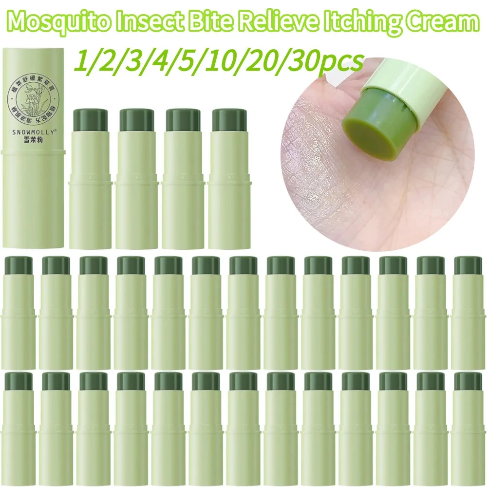 Mosquito Insect Bite Relieve Itching Cream Stick Summer Anti-mosquito Physical Itch Stick Plant Extract Soothing Herbal Stick