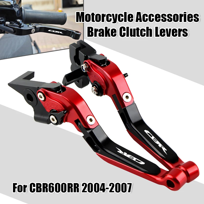 For CBR600RR CBR 600RR 2004-2007 Motorcycle Accessories Parts Clutch Lever Brake Lever Set Adjustable Folding Handle Levers