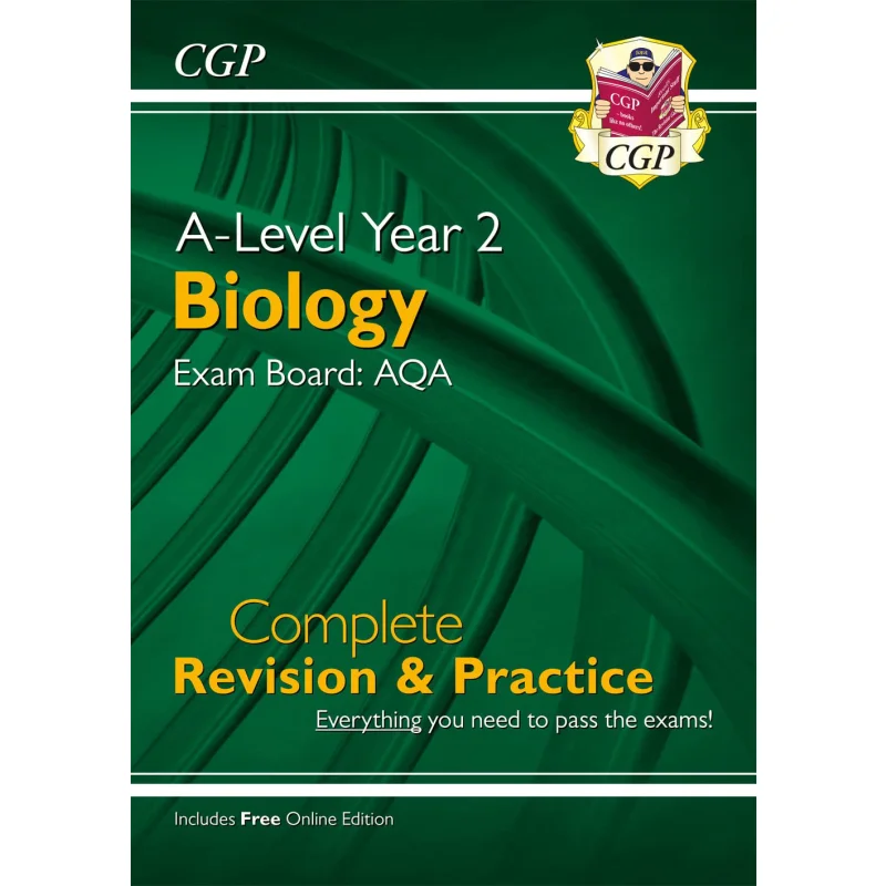 

Биология ALevel AQA, полная практика восстановления года с онлайн-выдением, книги CGP 9781789080254