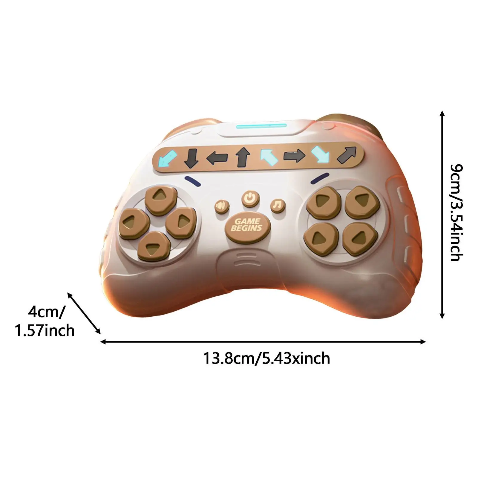 Ritme Game Machine Educatief Hersentraining Speelgoed Handheld Fidget Spel voor volwassenen Tieners Kinderen Jongens Meisjes Valentijnsdag Cadeau