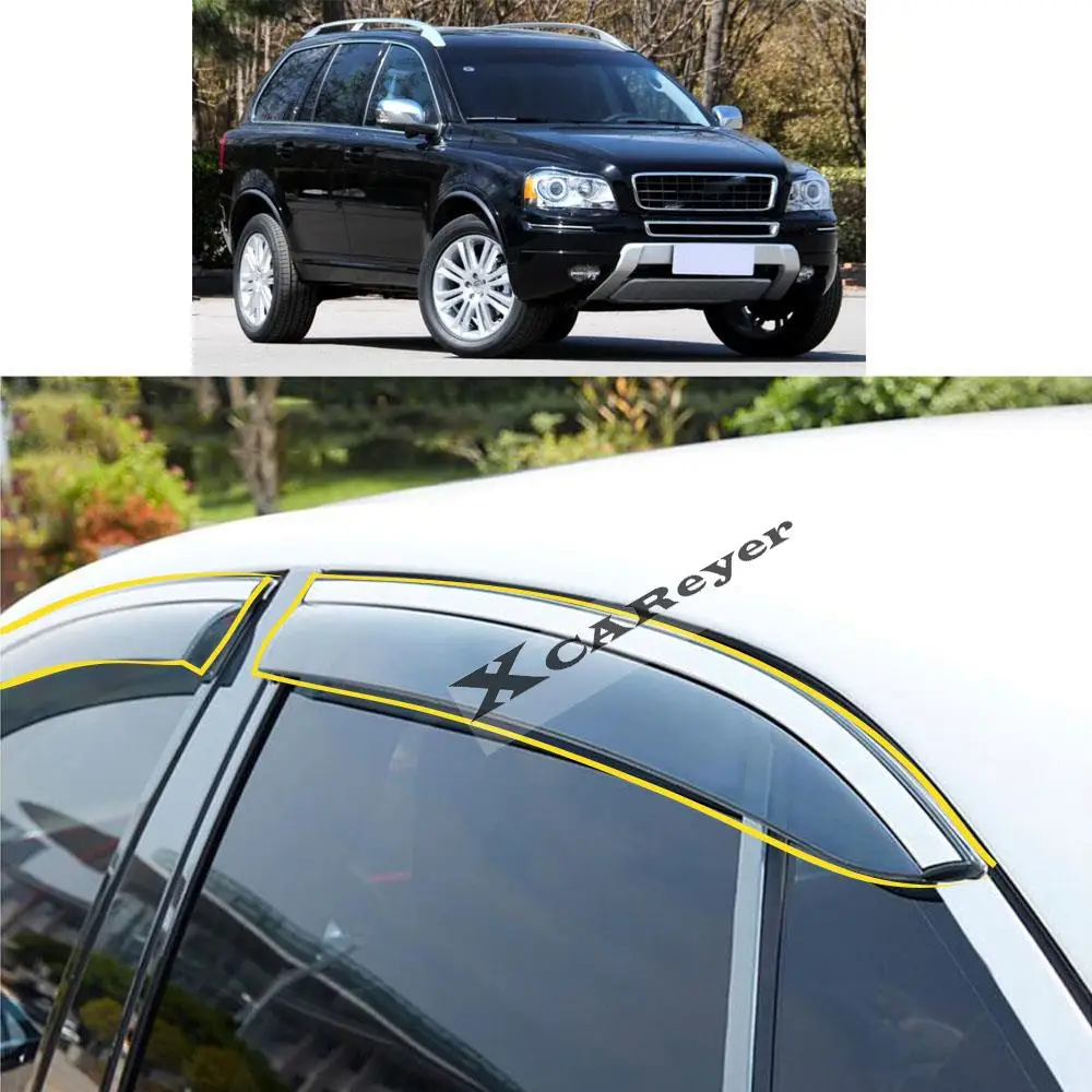 For VOLVO XC90 XC Classic 2006 2007 2008 2009 2010 2011-2014 Car Sticker Plastic Window Glass Wind Visor Rain/Sun Guard Vent