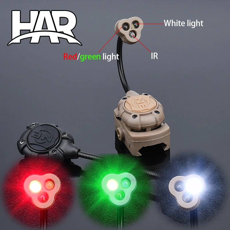 

WADSN Airsoft Tactical Helmet Light 3 Modes Softair Lantern IR Red Dot LED Flashlight Headlamp for Hunting Weapon Rifle Camping