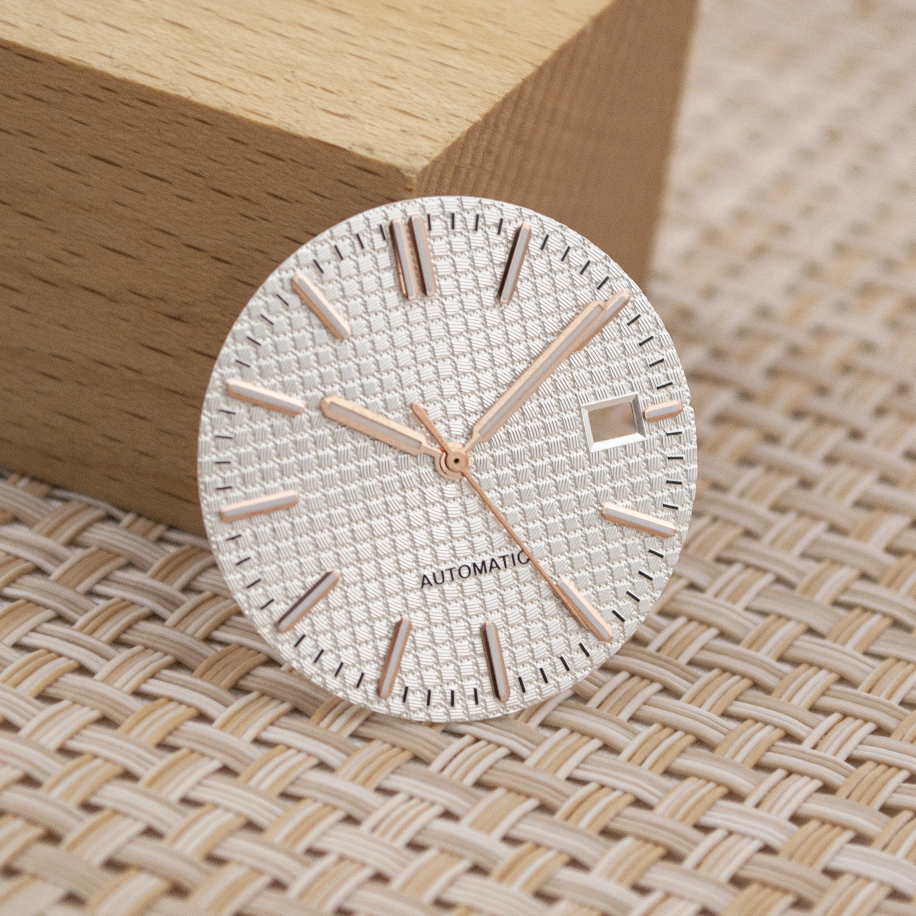 

Watch Dial Hands Green Luminous Pointers Needles for Royal Oak NH35 Automatic Movement 31.8mm Face Replacements Watch Dial
