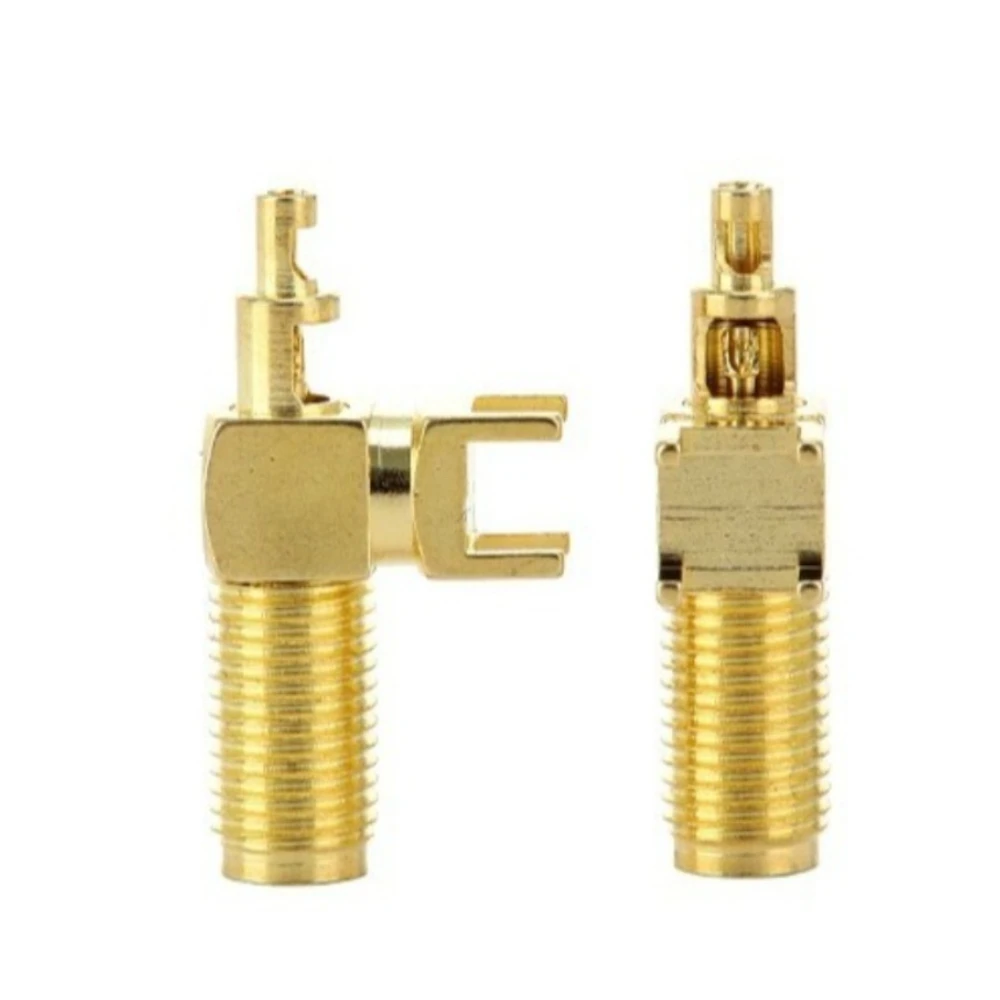 2PCS SMA RF Coaxial PCB Connector -Crimp Type forCable Precision-Engineered SMA Connector for PCB Mountin RF Signal Transmission