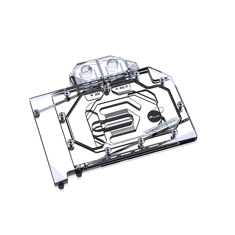 Bykski GPU Water Block For MSI GeForce RTX 4070 Ti Ventus 3X 12G OC Graphics Card Copper Radiator N-MS4070TIVES-X