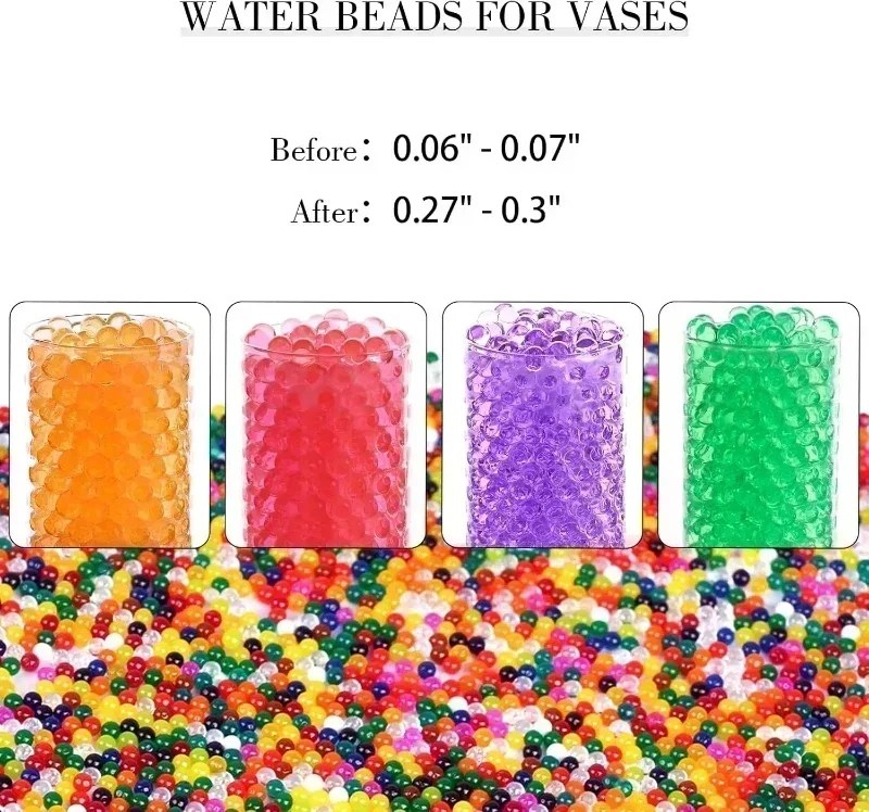 Recarga de munición Splater Water Alls Gel eads laster ullets Rainbow Water ased todo para pistola de galión juguete niños accesorios de juego familiar