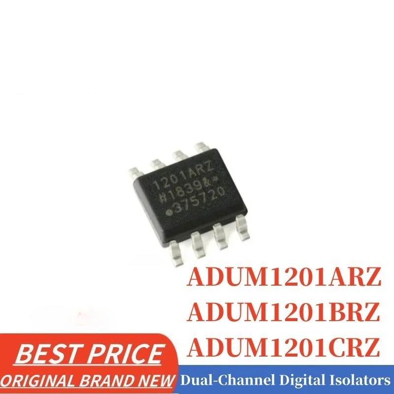 5pcs/lot ADUM1201 ADUM1201ARZ 1201ARZ ADUM1201BRZ 1201BRZ ADUM1201CRZ 1201CRZ SOIC-8 Dual-Channel Universal digital isolator