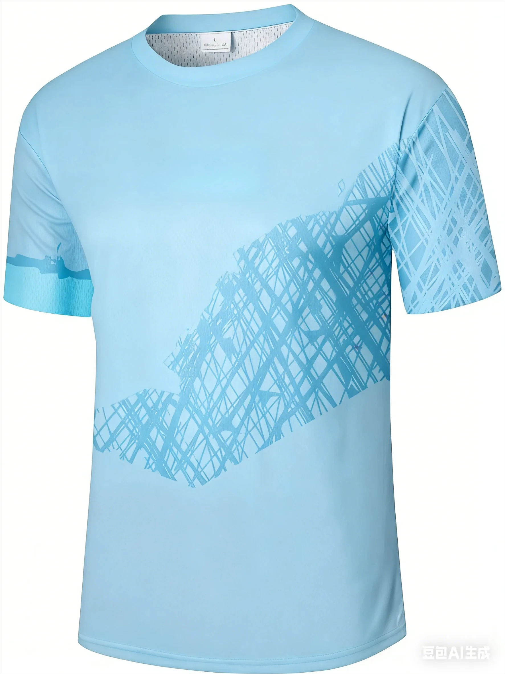 2026 3D arrow printed round neck short sleeved cycling suit with fashionable design, sports daily top