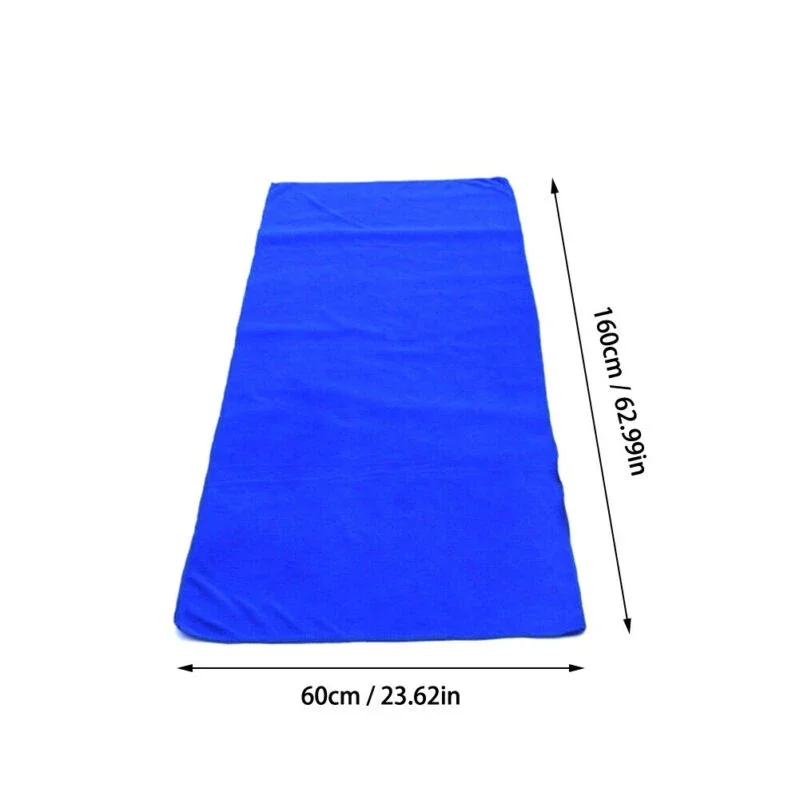 60*160CM Large Microfiber Car Detailing Cleaning Soft Cloths Towel Rag Blue Lightweight Car Washing Cleaning Towel