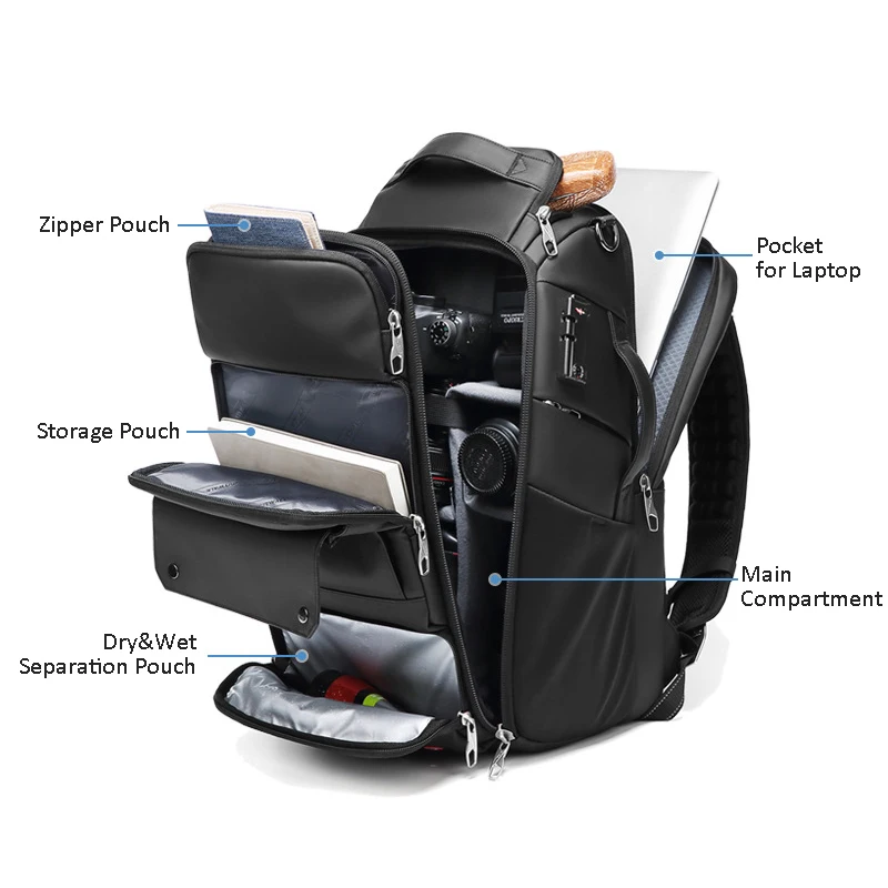 Large capacity professional photography backpack anti-theft camera bag waterproof suitable for Canon Nikon Sony