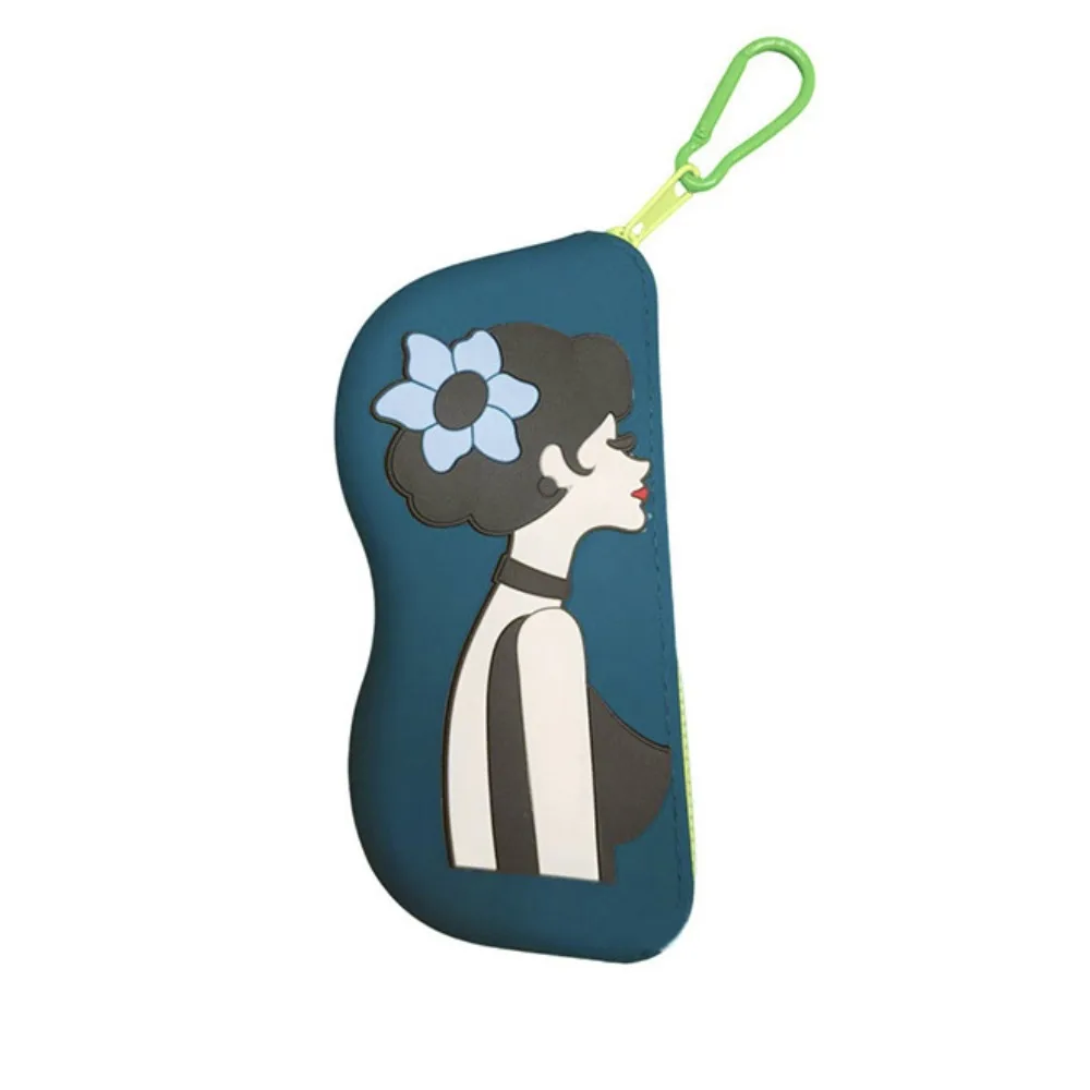 

Fashion Multifunctional Silicone Glasses Bag Dustproof Waterproof Sunglasses Storage Bag Coin Purse Cartoon Small Items Bag Male