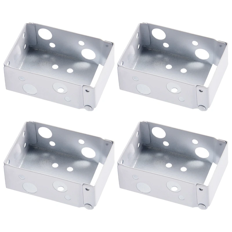 4 Pieces Blind Brackets 2 Inch Low Profile Box Mounting Bracket For Headrail (White)