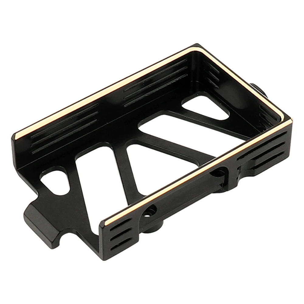 Brass Black Coating TRX4M Universal Battery Tray Mounting Plate With Tie for TRX4-M 1/18 RC Crawler Car Metal Upgrade Parts