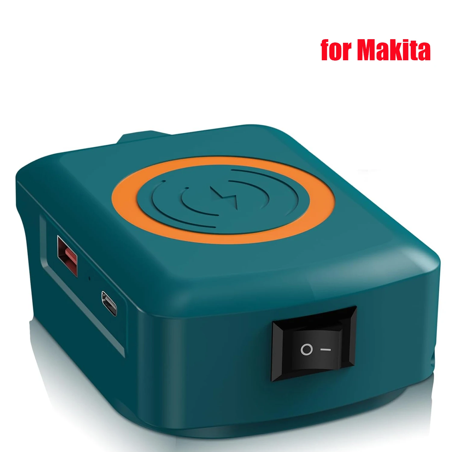 Kabelloses Telefonladegerät für Makita-Akku 18V Akku-Adapter mit USB-Ausgang und Typ-C für Camping Reisen Outdoor-Arbeit – Detail 2