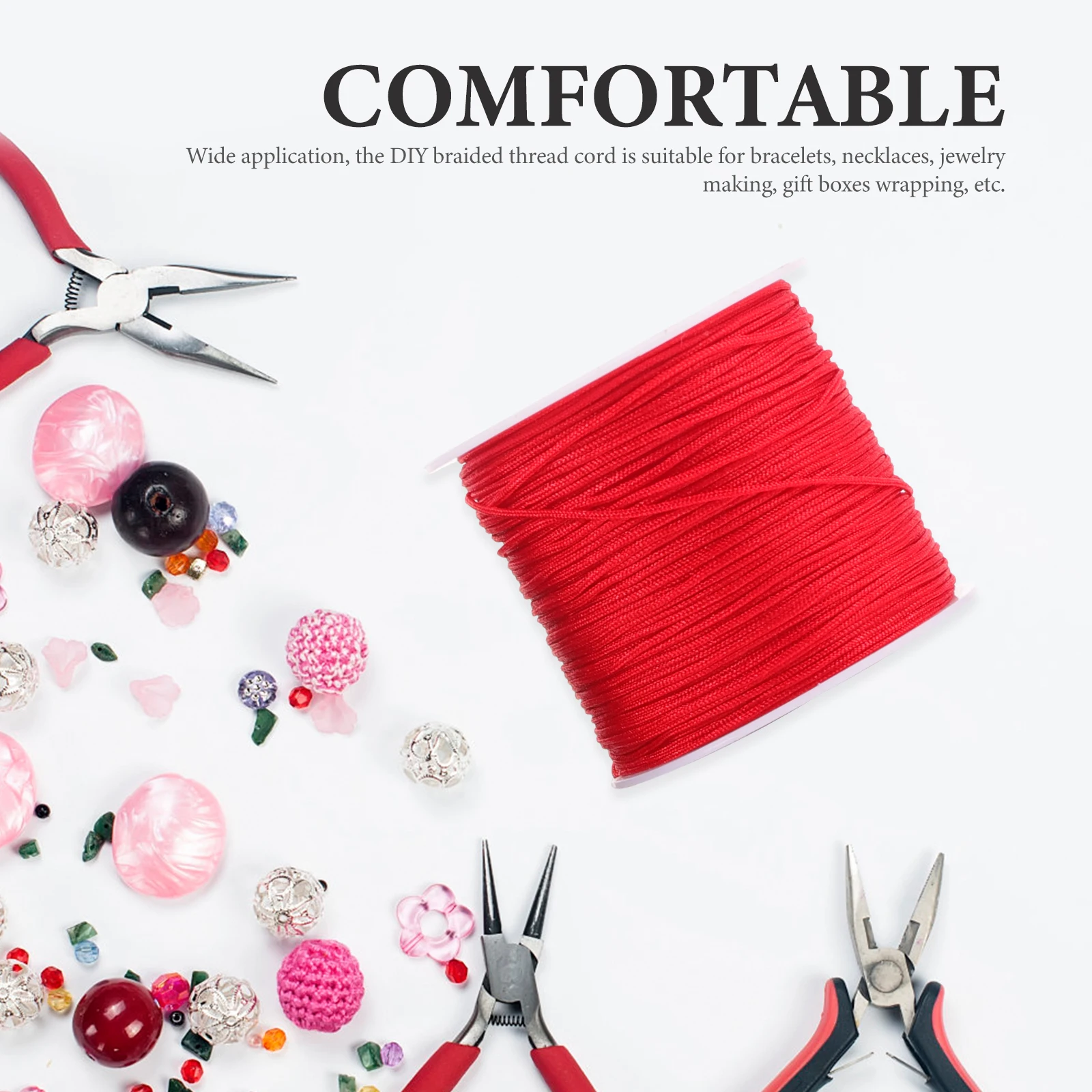 

6 Rolls Bracelet String Cord Braided Thread Rope Beading Thread DIY Necklace Bracelet Jewelry Making DIY Necklace Cords