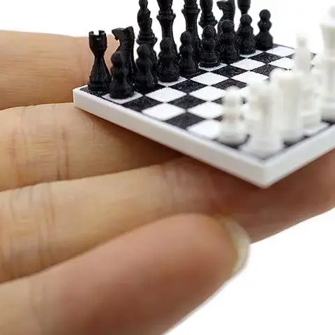 

1 комплект, 1:12, миниатюрная имитация кукольного домика, международная шахматная модель для украшения кукольного дома, детские игрушки, подарок