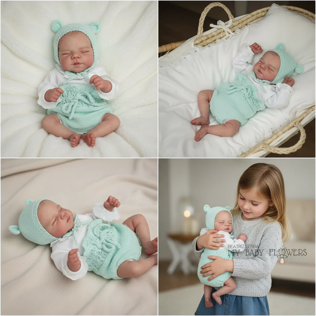 دمية NPK واقعية بطول 19 بوصة، جسم كامل من الفينيل، شعر مطلي، بشرة ثلاثية الأبعاد، دمية فنية