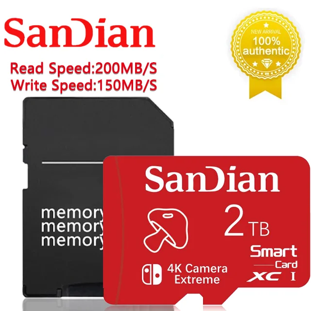 2TB High Speed Memory Card 1TB 512GB 256GB Class 10 Micro TF SD Card 1TB SD Memory Card For Nintendo Switch Phone/Ps4