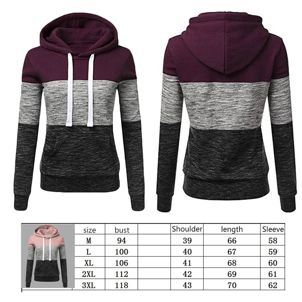 Sudaderas con capucha con cordón para mujer y niña, sudaderas con capucha con bolsillo de retales