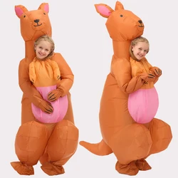 Fun Funny Kids Inflatable Kangaroo Costume Toy Suitable for Halloween Christmas Carnival Party Cartoon Animal Role Play Costume