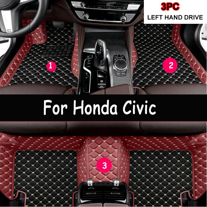 

Автомобильные коврики для Honda Civic 2007 2008 2009 2010 2011, автомобильные аксессуары для интерьера, Стайлинг автомобиля, индивидуальный ковер, автомобильные ковры