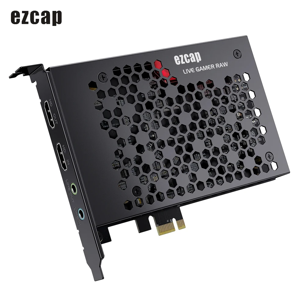 ezcap324B Live Gamer PCIE 4K Video Game Capture Card Record & Live Stream for Gaming Systems Camcorders EZCAP 324B