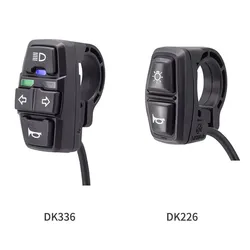 Electric Bicycle Scooter Light Switch DK226 Electric Bicycle Light And Horn Switch DK336 For Motorcycle Button Signal Light
