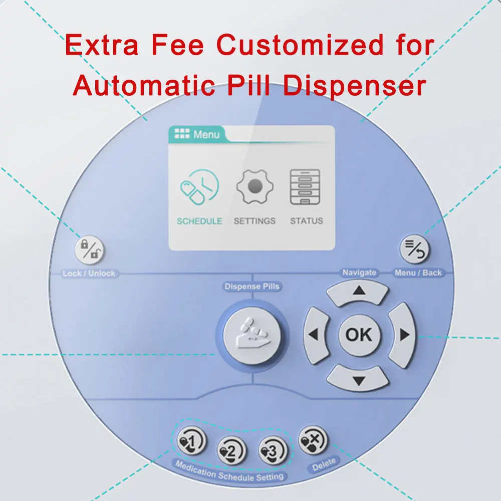 

Extra Fee for Automatic Pill Dispenser Customized Tray