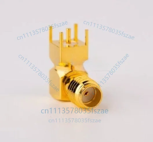 1pc ssma-kwhd right angle 90° bending female base pcb fixed panel connector ssma-kwe mini sma accessories