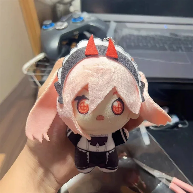 체인소 맨 파워 플러시 인형 10cm 프린트 미니 참 귀여운 키체인 청소년 소녀 백팩 클립 책상 장식 선물