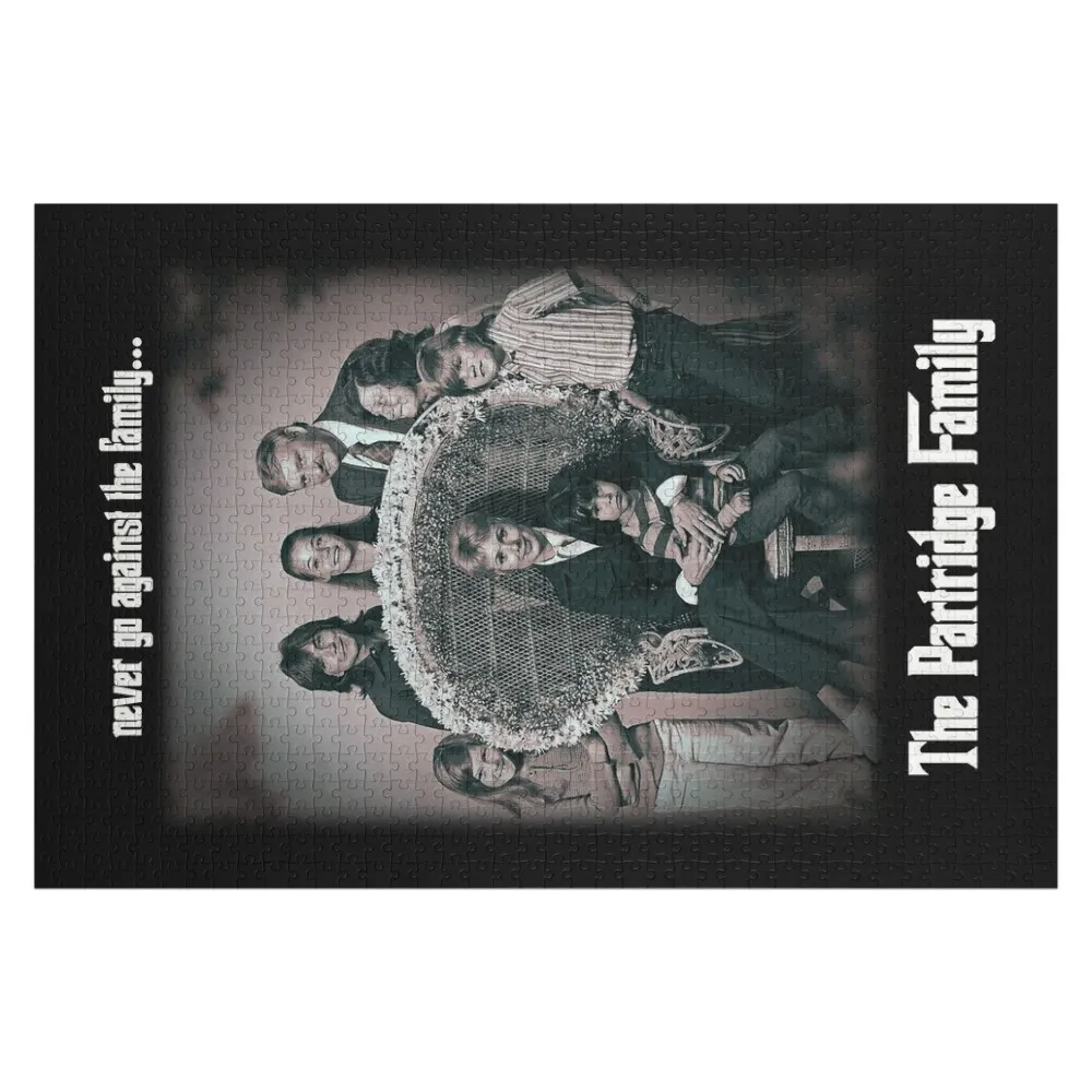 Never go against the family Retro Partridge Family Cast Tribute Jigsaw Puzzle Custom Jigsaw Wooden Boxes Puzzle