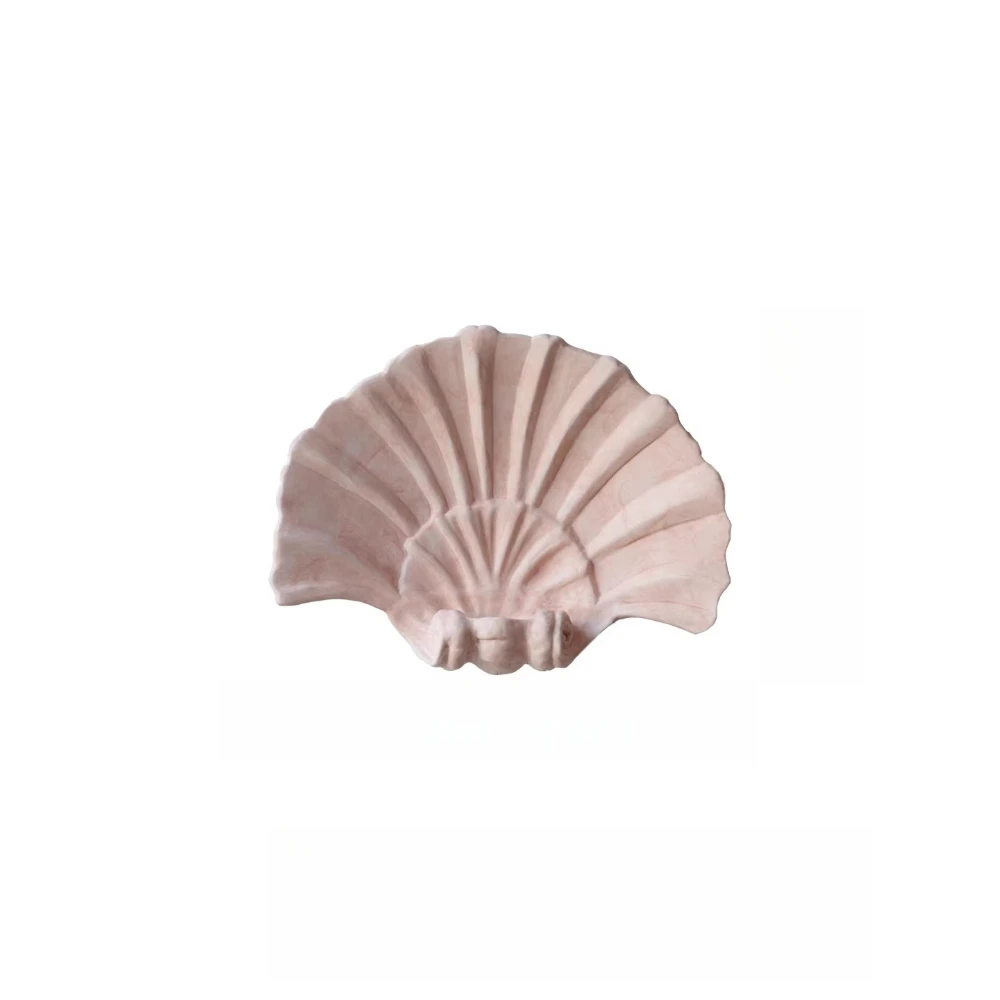 Shell ceramic wall-mounted aromatherapy candle holder, candle living room entrance homestay wall art decoration