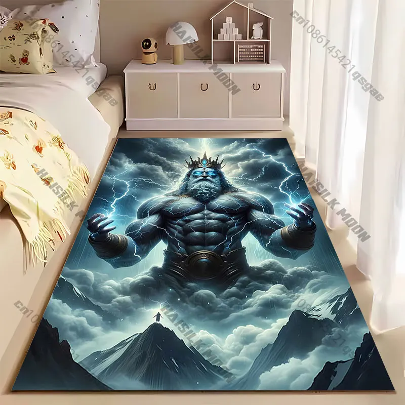 Divine power storming the heavens carpet Yoga living room room decor children's crawling mat doormat area rug games mat