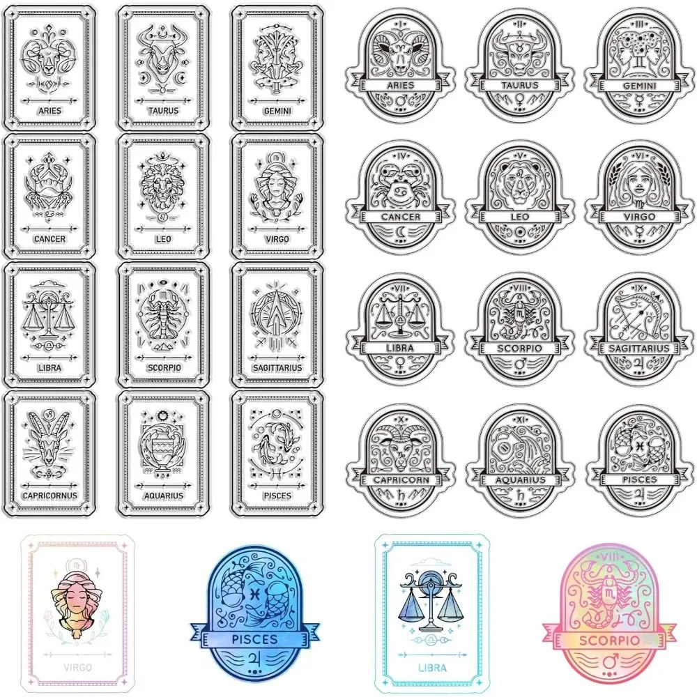 Transparente PVC-Stempel mit Wandmotiv für DIY-Scrapbooking, Fotoalbum, dekorative Kartenherstellung, Sternbild, 160 x 110 mm