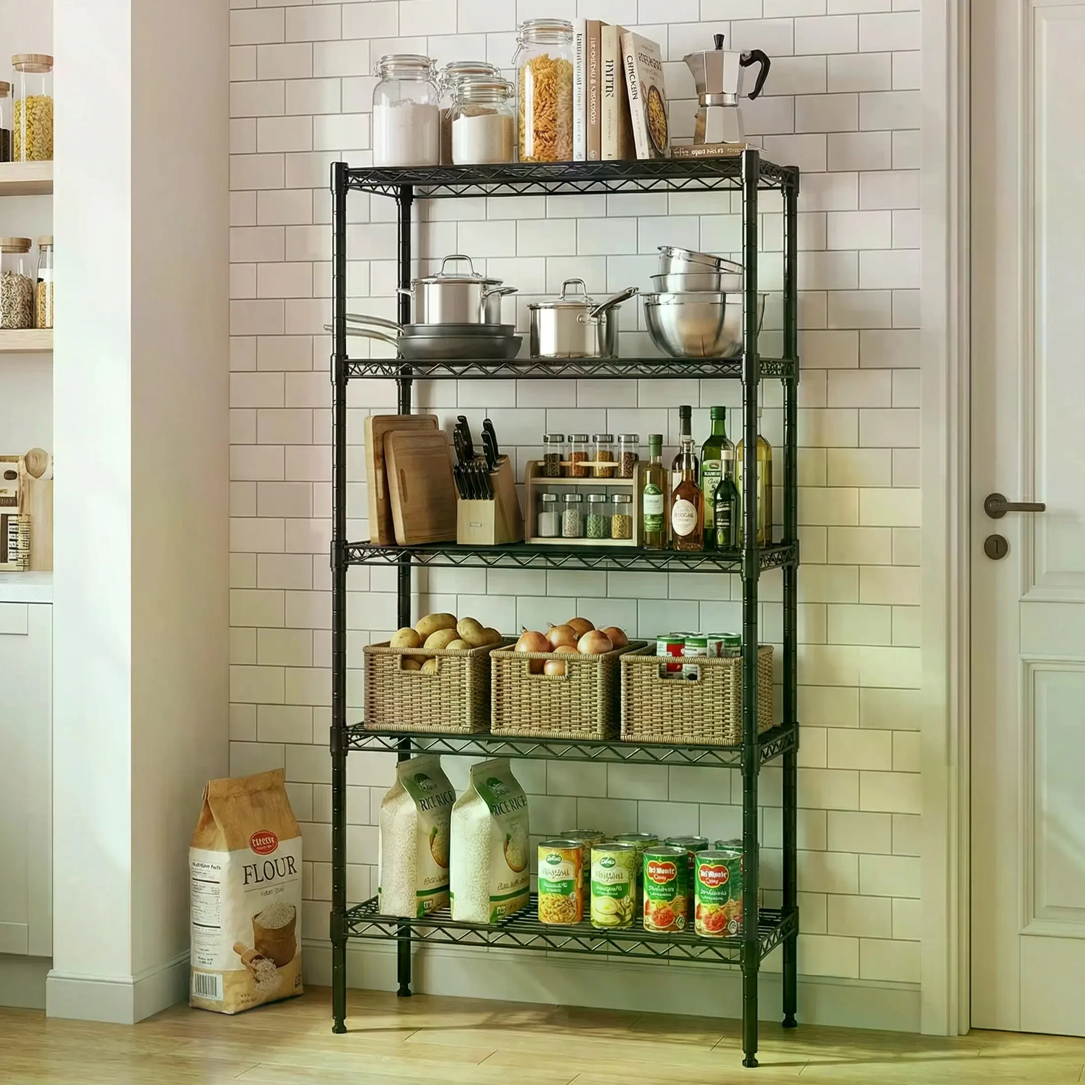 Storage Shelving Unit, Adjusta - đánh giá và giá Home Essentials Bathroom Rack