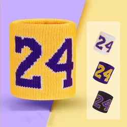 1 pz numero braccialetti cotone lavorato a maglia Unisex supporto per il polso Brace cinturino da polso avvolge per palestra basket pallavolo sport Sweatband