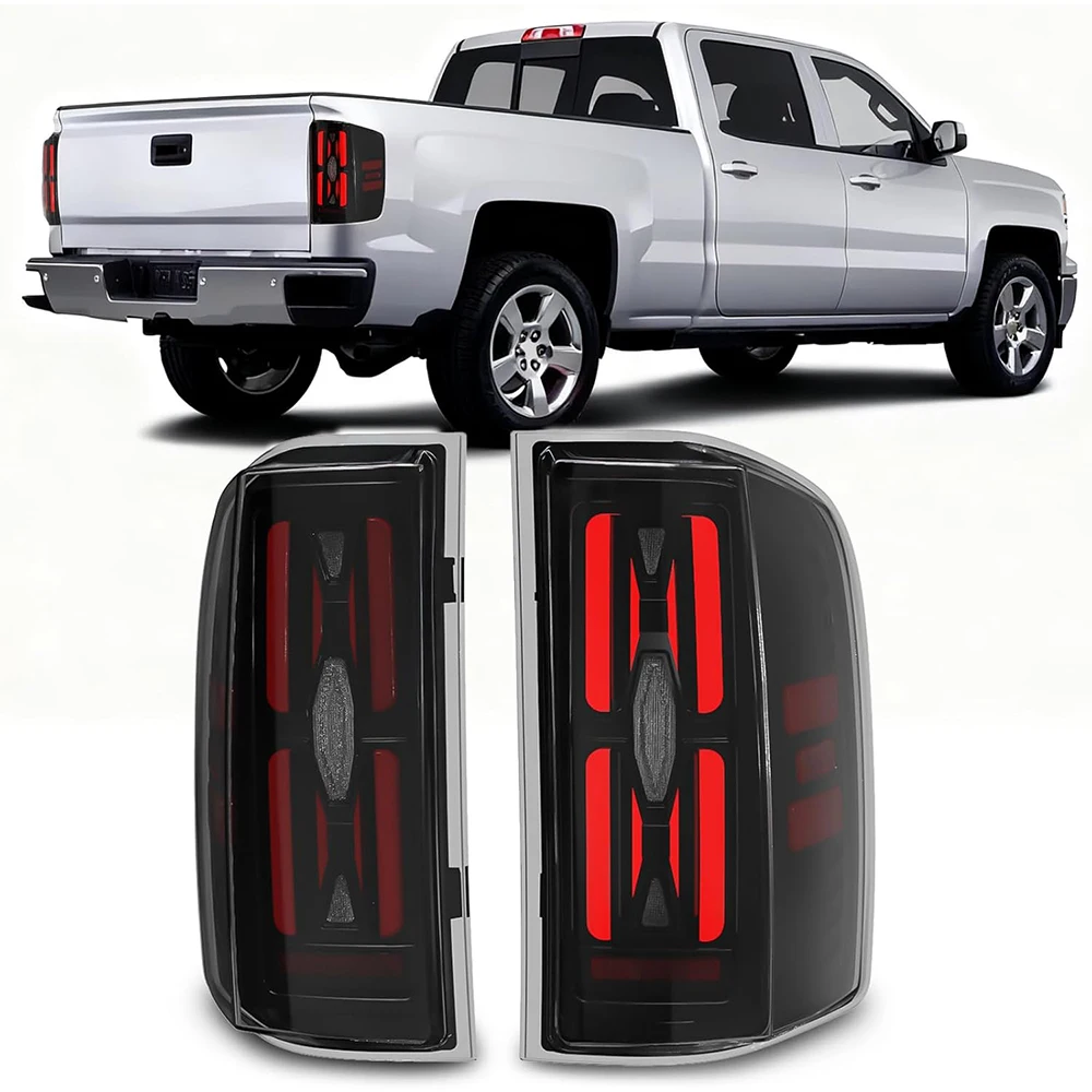 

For Chevy Silverado 1500 2007-2013 LED Tail Lights for Silverado 2500HD/3500HD 2007-2014 Dynamic Turn Signal Brake Reverse Light