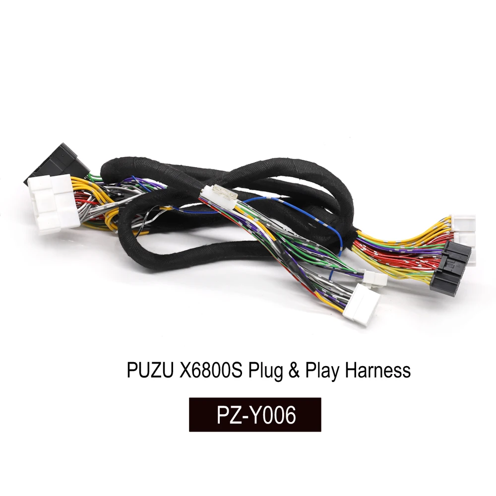 PUZU PZ-Y006 Plug&Play Harness of PZ-X6800S compatibla with stinger/Genesis GV70/GV80/Forte with Krell Bose system etc