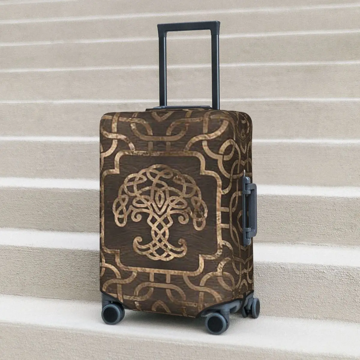 

Древо жизни-Yggdrasil OnCelticPattern, защитный чехол для чемодана, эластичные защитные чехлы для дорожного багажа на 18-32 дюймов