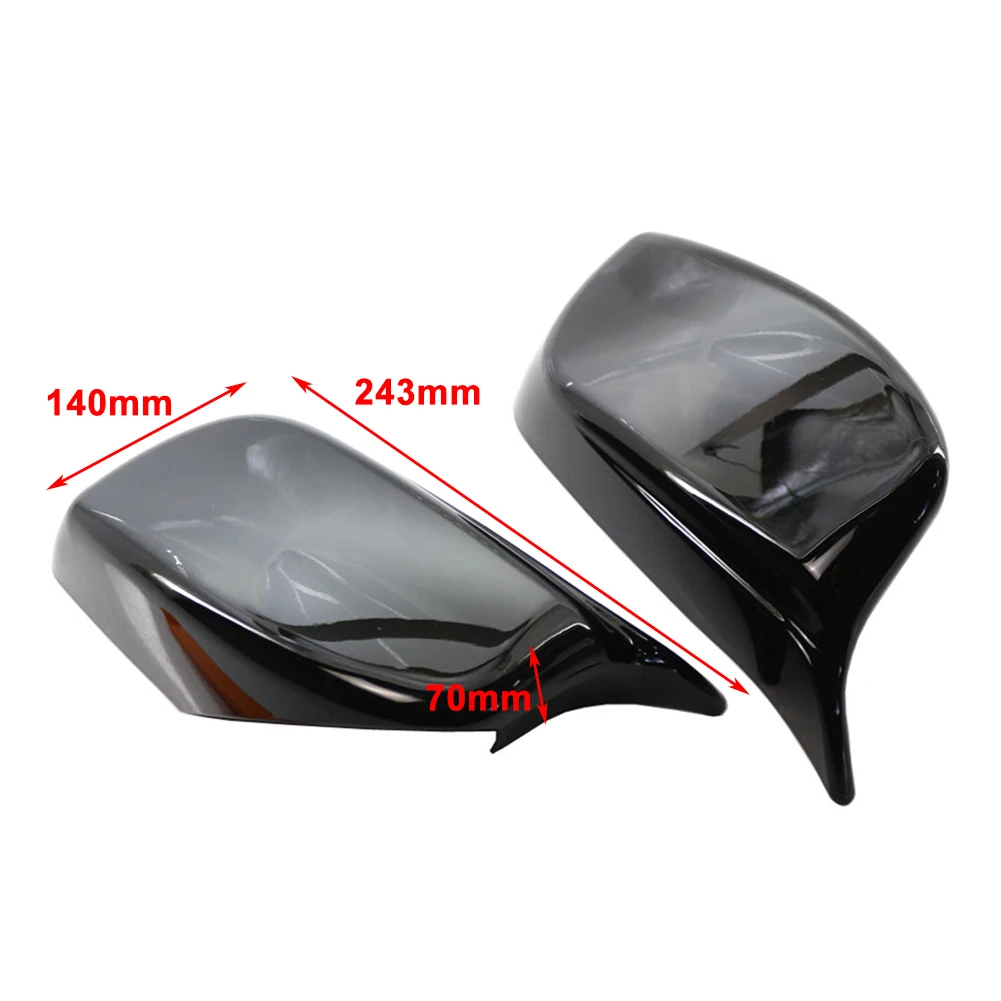 2Pcs/Pair For BMW E60 5 Series 2004 2005 2006 2007 Rear View Mirror Cover Trim Rearview Mirrors Cap Car Exterior Parts