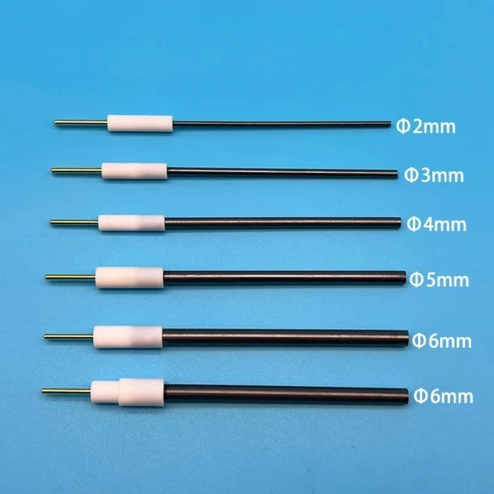 C102/103/104/105/106 6mm eletrodo pesquisa haste de grafite eletrólise haste de grafite de alta pureza eletrólise ânodo haste de carbono